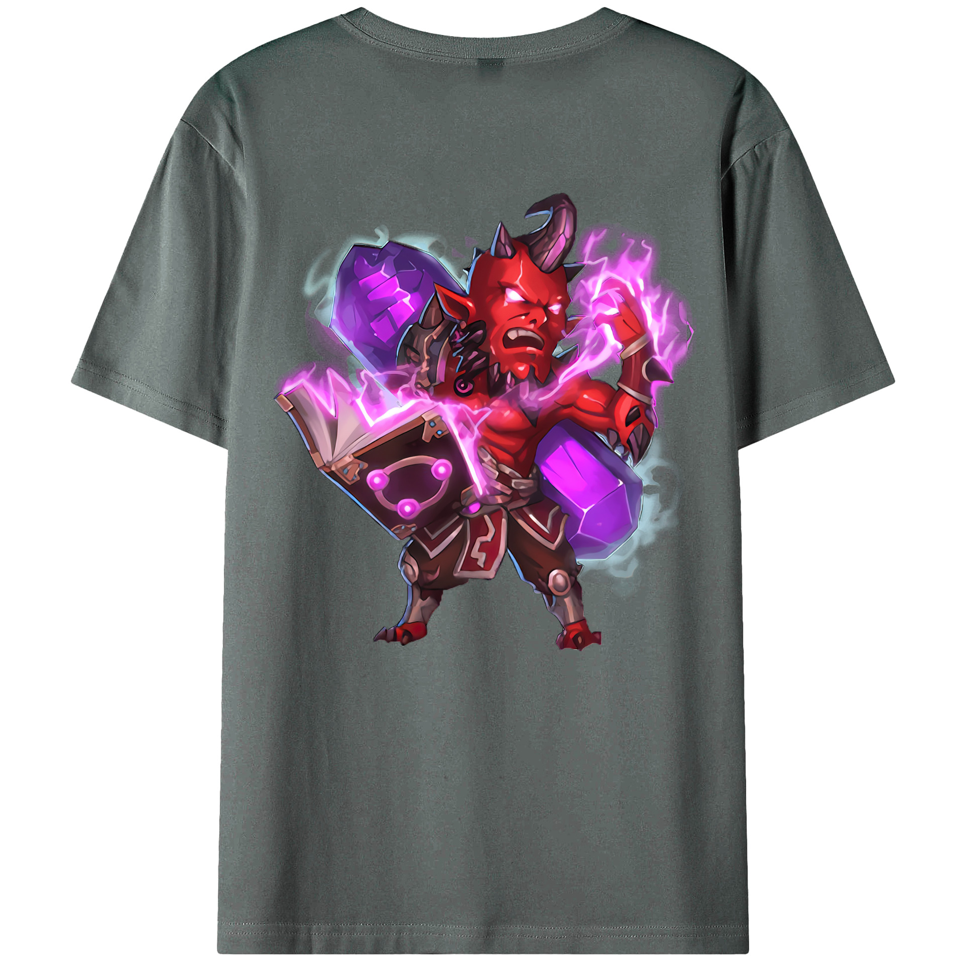 （画像用） リーグ・オブ・レジェンド League of Legends LOL 綿100％ メンズ半袖Tシャツ（バックプリント） 通気性